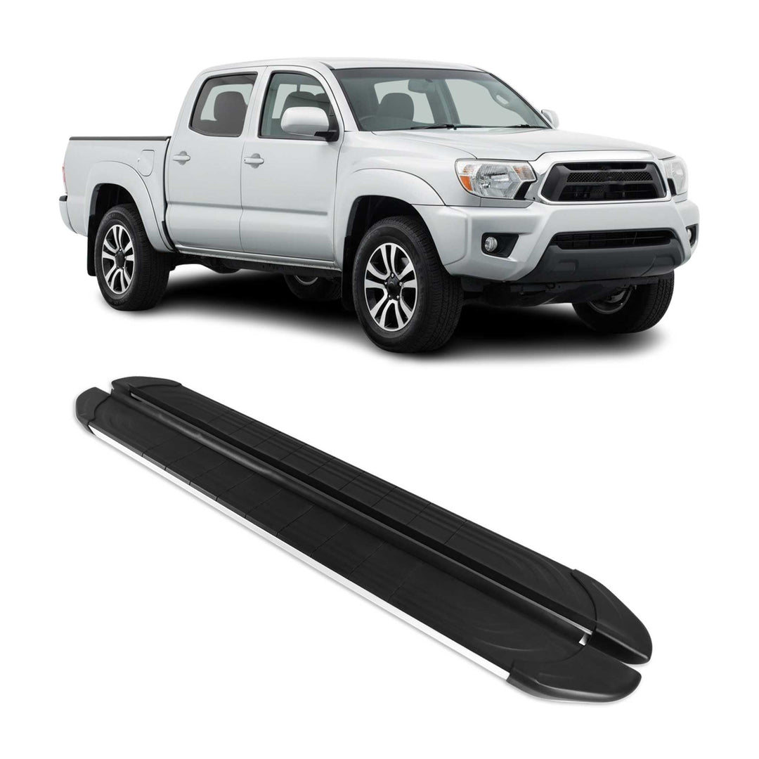 2005-2023 Toyota Tacoma Double Cab Nerf Bar Side Step Running Boards Alu 2x