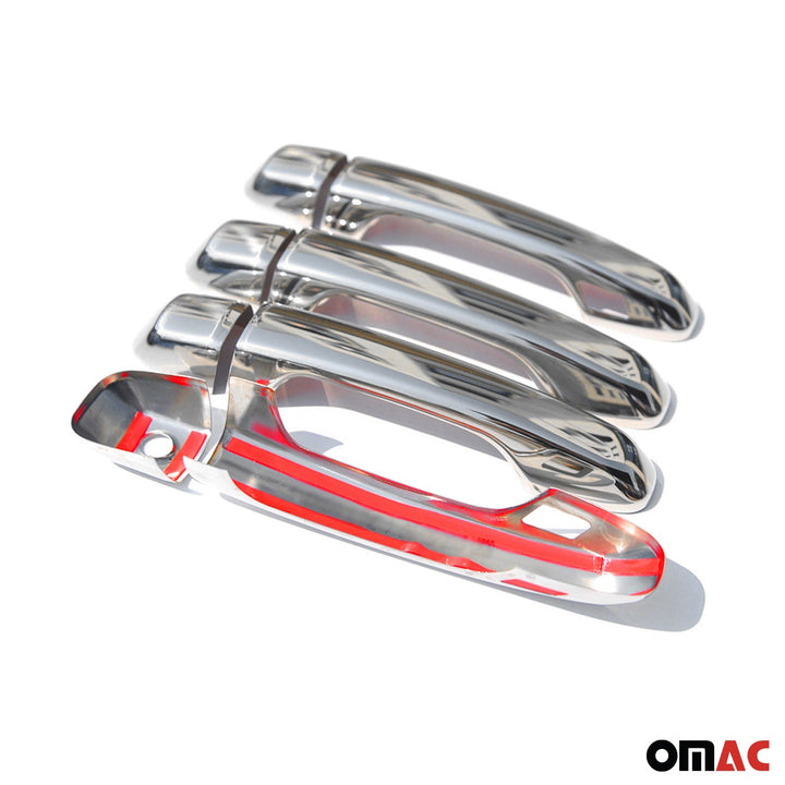 OMAC USA Car Door Handle Cover Protector Stainless Steel Chrome 8 Pcs for GX460