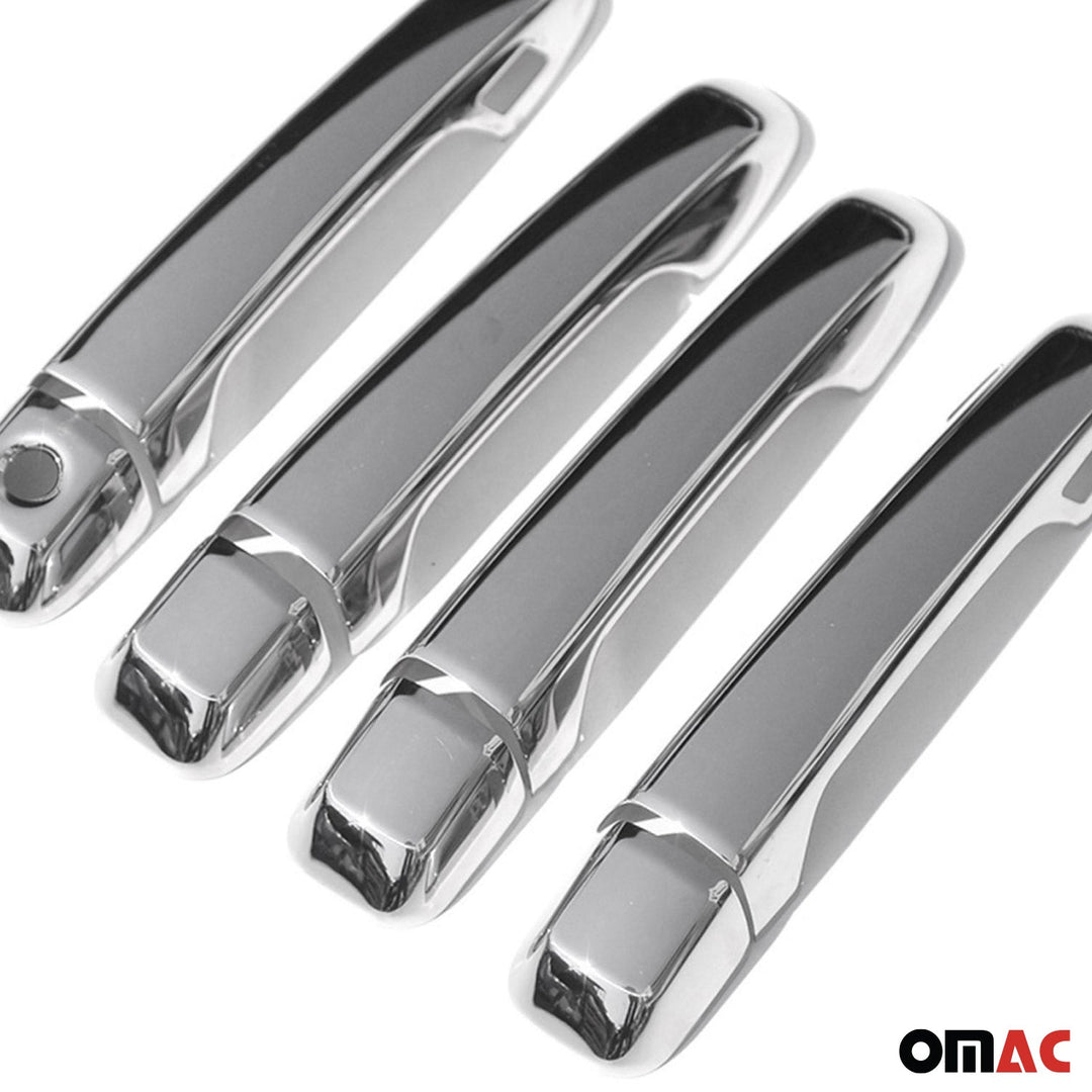 OMAC USA Car Door Handle Cover Protector Stainless Steel Chrome 8 Pcs for GX460