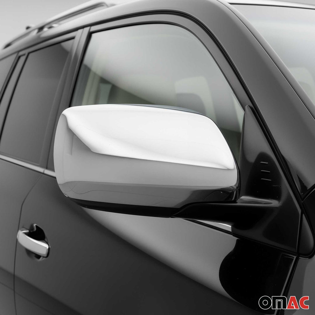 OMAC USA  W/O Signal Side Mirror Cover Caps Stainless Steel for Land Cruiser (2008-2021)
