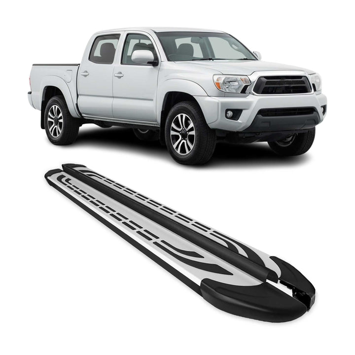 2005-2023 Toyota Tacoma Double Cab Nerf Bar Side Step Running Boards Alu 2x
