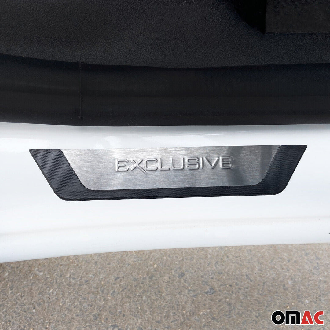 Toyota 4Runner Avalon Door Sill Scuff Plate Scratch Protector Exclusive Brushed Stainless Steel 4Pcs