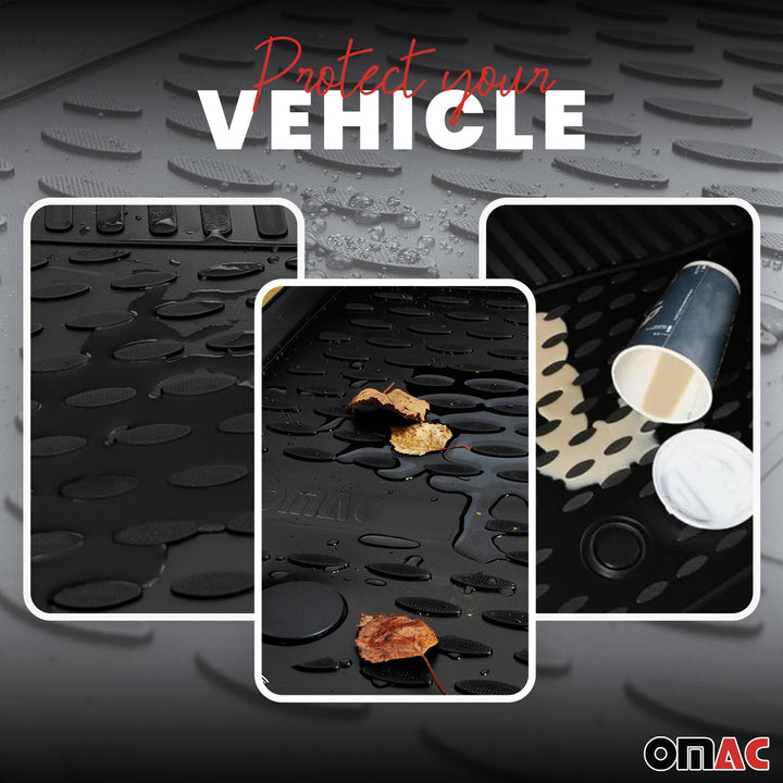 2016-2017 Toyota Tacoma Double Cab Floor Mats Liners Full Set All Weather