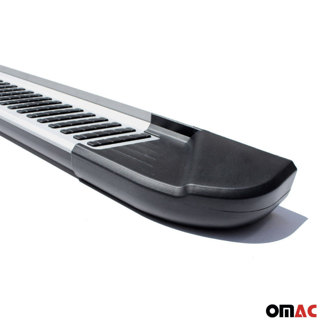 2019-2025 Toyota RAV4 Hybrid Running Boards Side Steps Silver & Black
