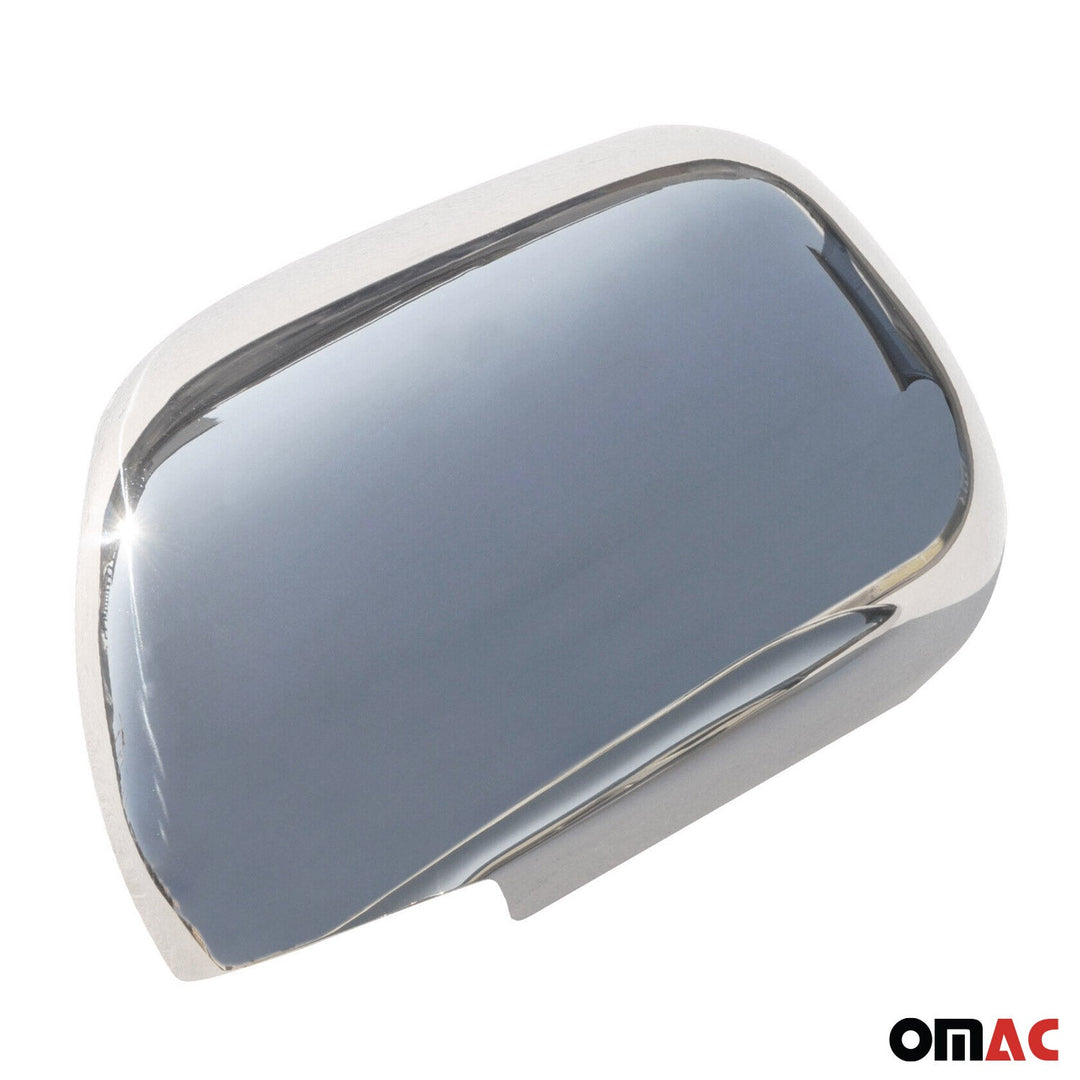 OMAC USA Side Mirror Cover Caps Stainless Steel Silver 2 Pcs for GX470 (2003-2009)