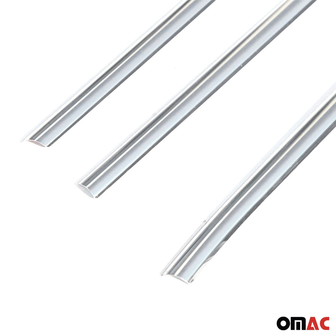 2006-2012 Toyota RAV4 Window Molding Trim Streamer Chrome Stainless Steel Silver 4 Pcs