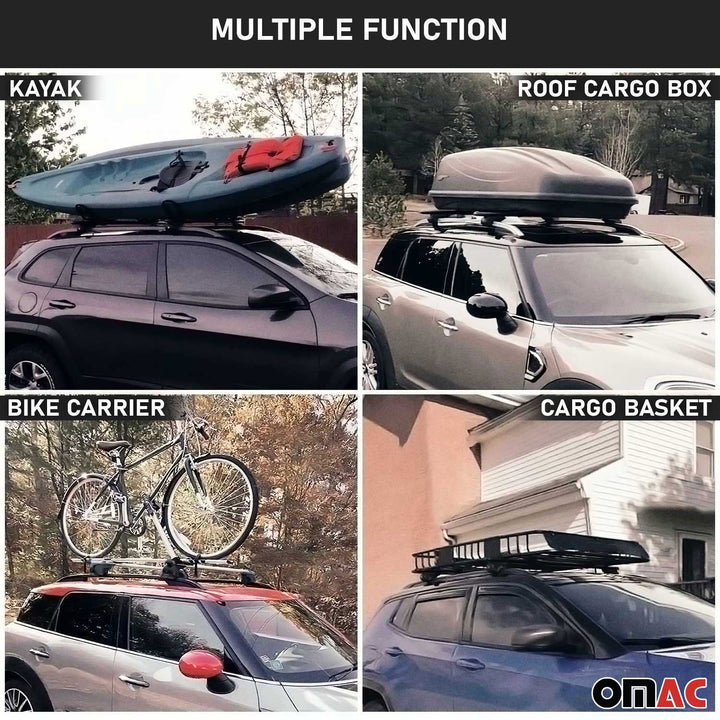 2025-2026 Toyota 4Runner Roof Rack Cross Bars Luggage Carrier Alu Silver 2x