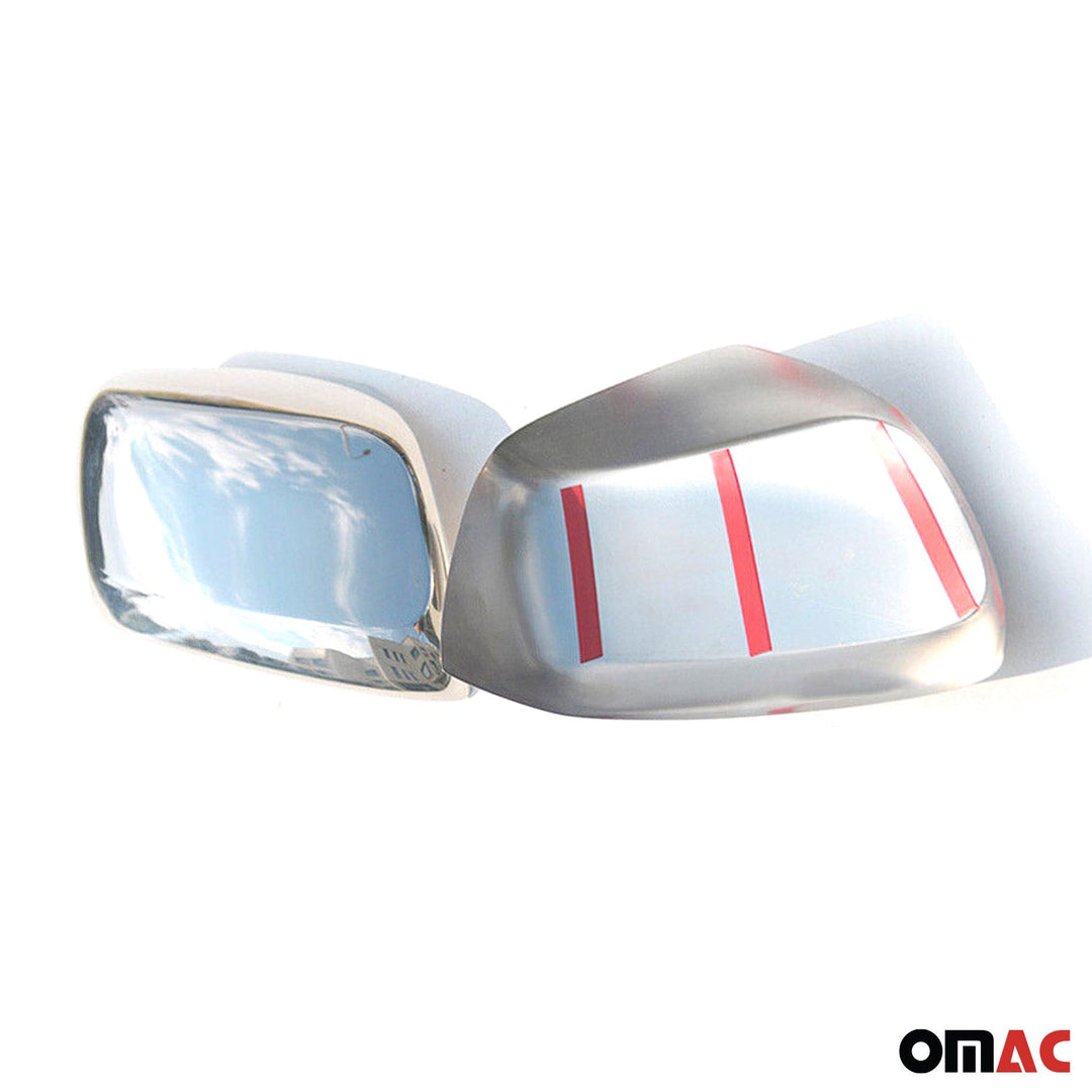 OMAC USA  W/O Signal Side Mirror Cover Caps Stainless Steel for Land Cruiser (2008-2021)