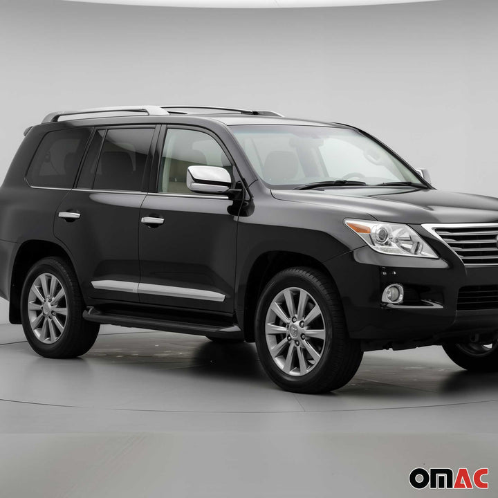 OMAC USA  W/O Signal Side Mirror Cover Caps Stainless Steel for Land Cruiser (2008-2021)