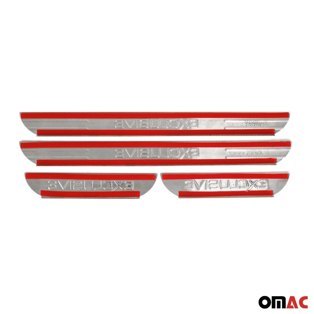 2006-2012 Toyota RAV4 Door Sill Scuff Plate Scratch Exclusive Stainless Steel 4x