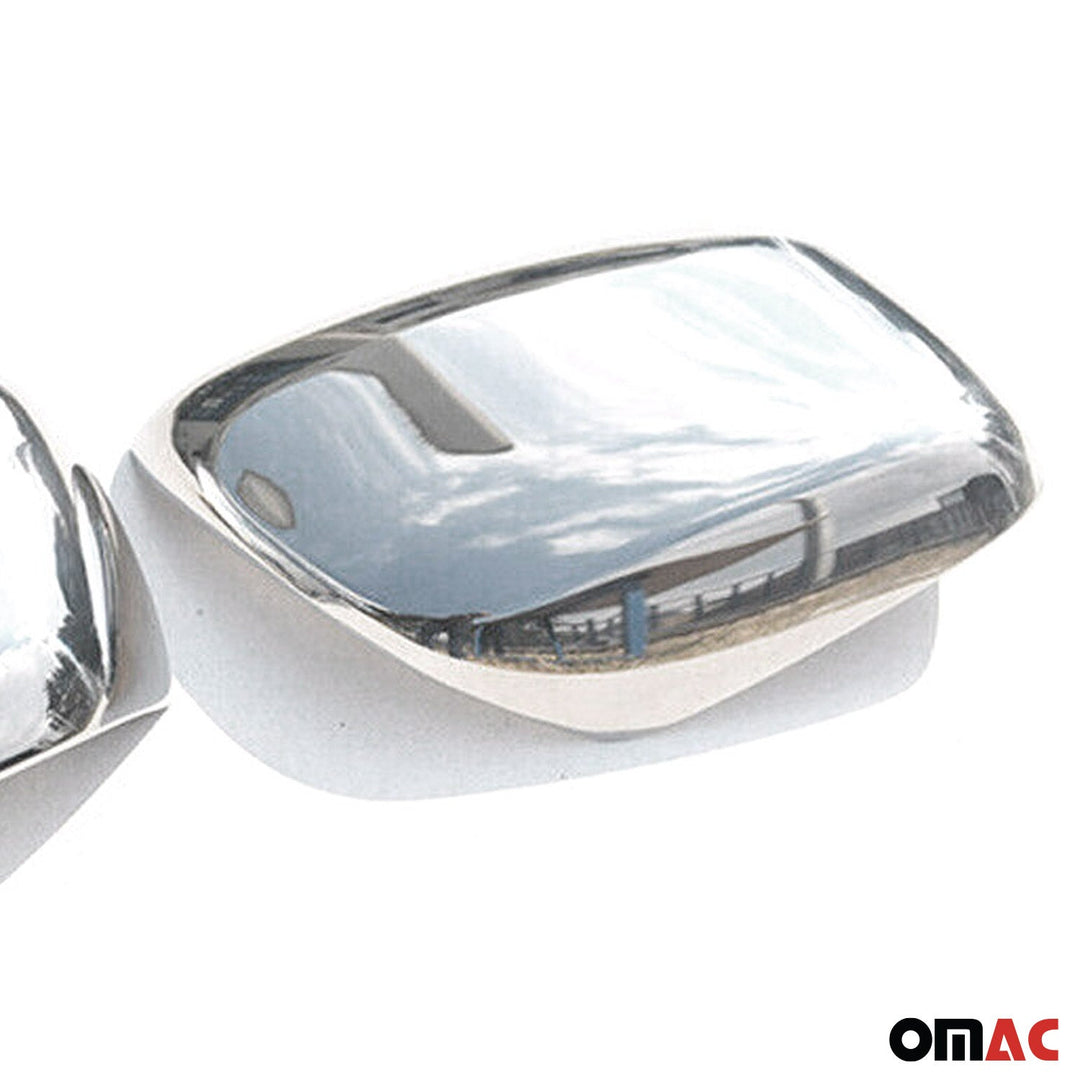 OMAC USA  W/O Signal Side Mirror Cover Caps Stainless Steel for Land Cruiser (2008-2021)