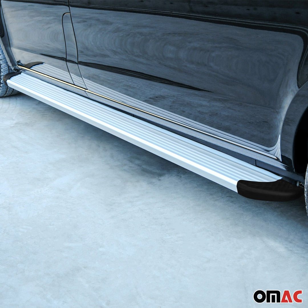 2019-2025 Toyota RAV4 Hybrid Running Boards Side Steps Silver
