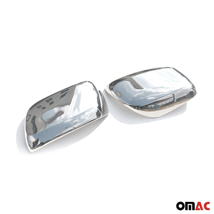 OMAC USA  W/O Signal Side Mirror Cover Caps Stainless Steel for Land Cruiser (2008-2021)