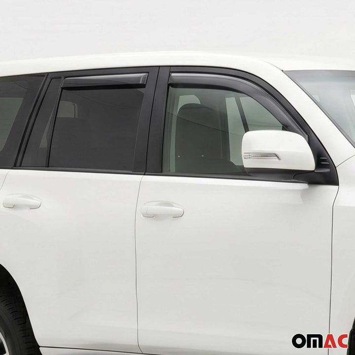 2010-2013 Lexus GX 460 Window Visor Vent Rain Deflector 2Pcs Smoke