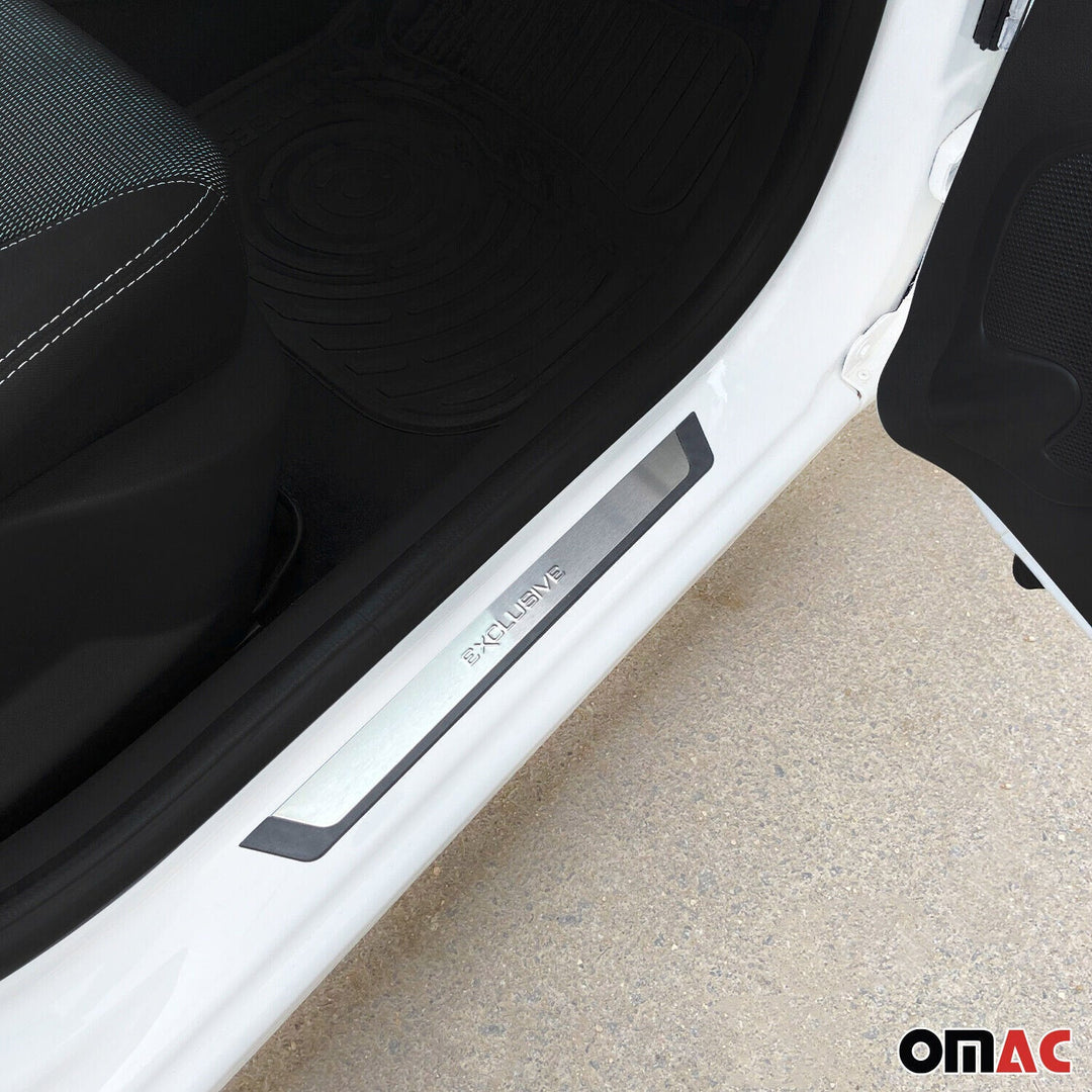 Toyota 4Runner Avalon Door Sill Scuff Plate Scratch Protector Exclusive Brushed Stainless Steel 4Pcs
