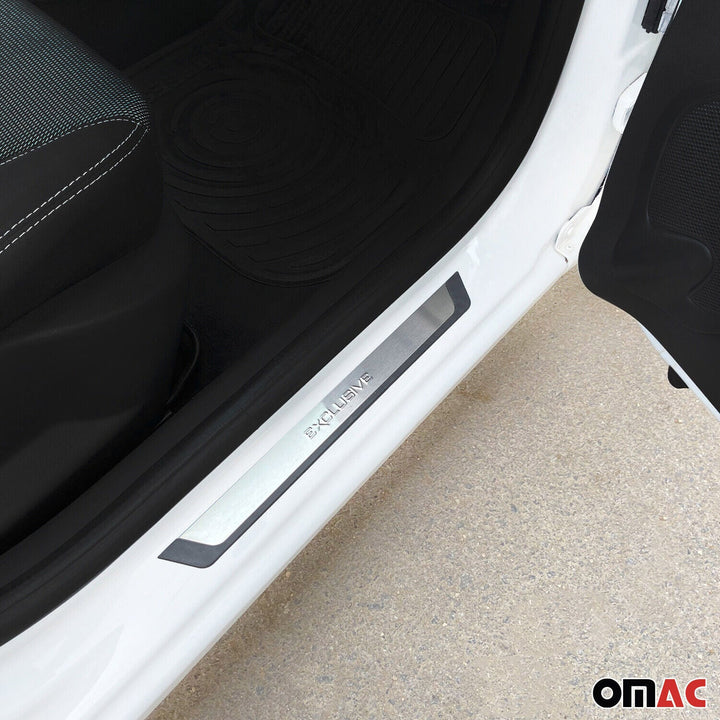 Toyota 4Runner Avalon Door Sill Scuff Plate Scratch Protector Exclusive Brushed Stainless Steel 4Pcs