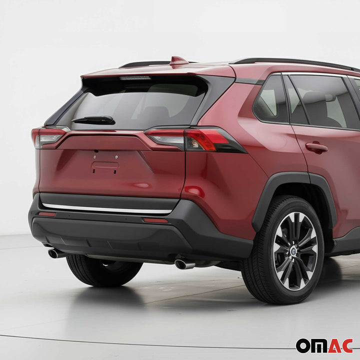 OMAC USA Rear Trunk Lid Molding Trim Stainless Steel Silver 1Pc for Rav4 (2019-2025)
