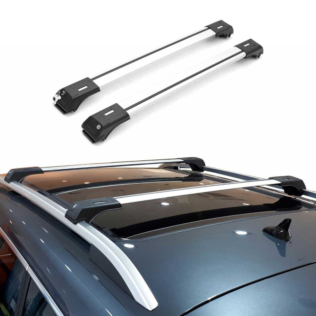 2003-2009 Toyota Land Cruiser Prado Roof Rack Cross Bars Silver