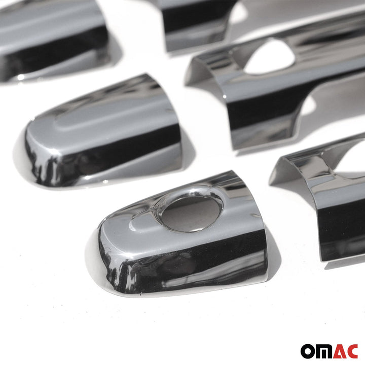 OMAC USA Car Door Handle Cover Protector Stainless Steel Chrome Keyless for Rav4 (2006-2012)