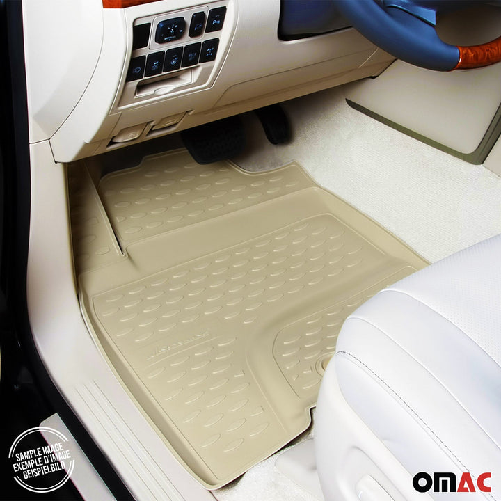 2006-2012 Toyota RAV4 Long Floor Mats Liners Full Set All Weather Beige