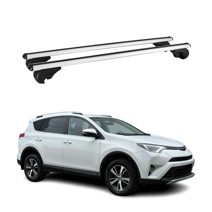 OMAC USA Roof Rack Cross Bars Silver for RAV4 (2013-2018)