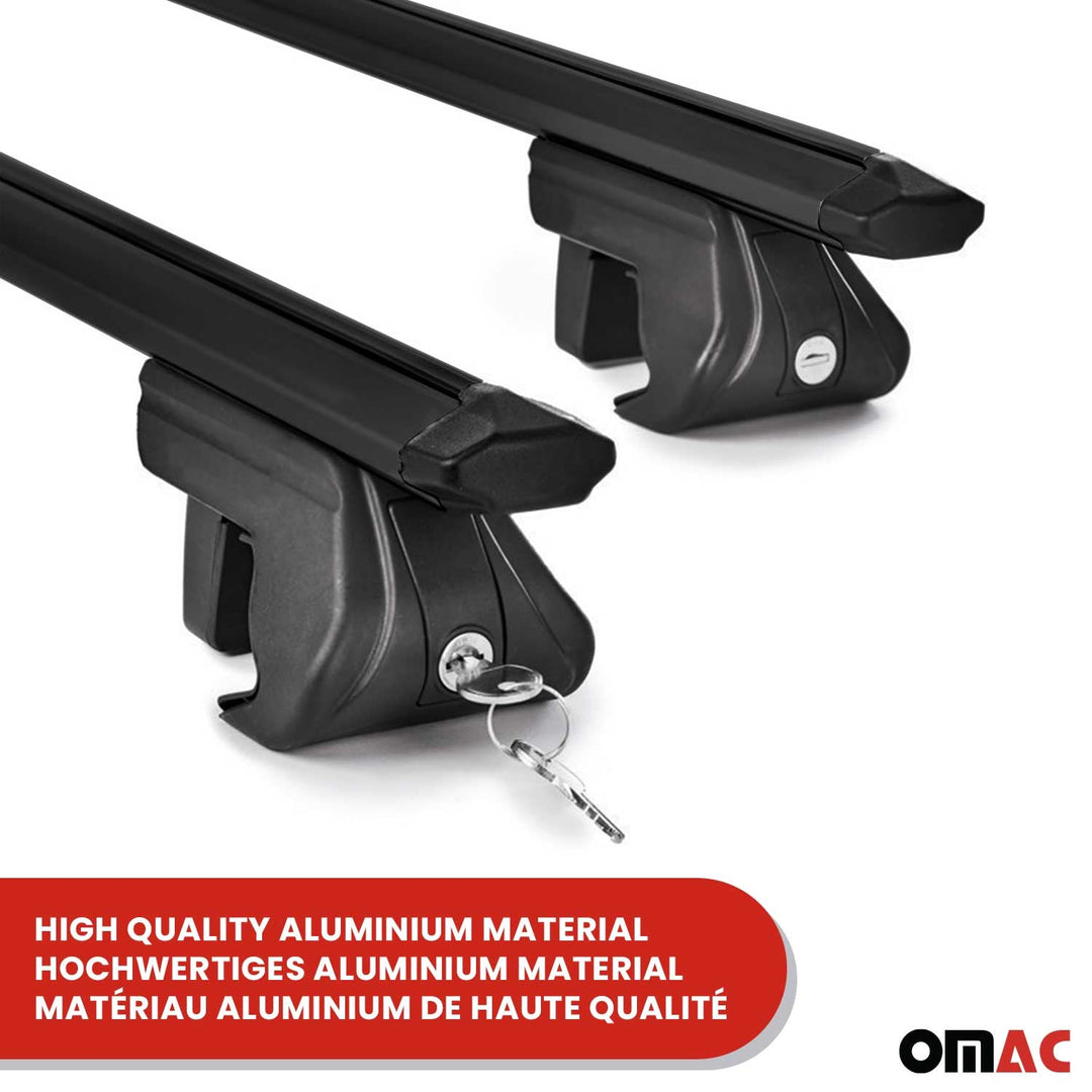 2024-2026 Toyota Land Cruiser J250 Roof Rack Cross Bars Carrier Black