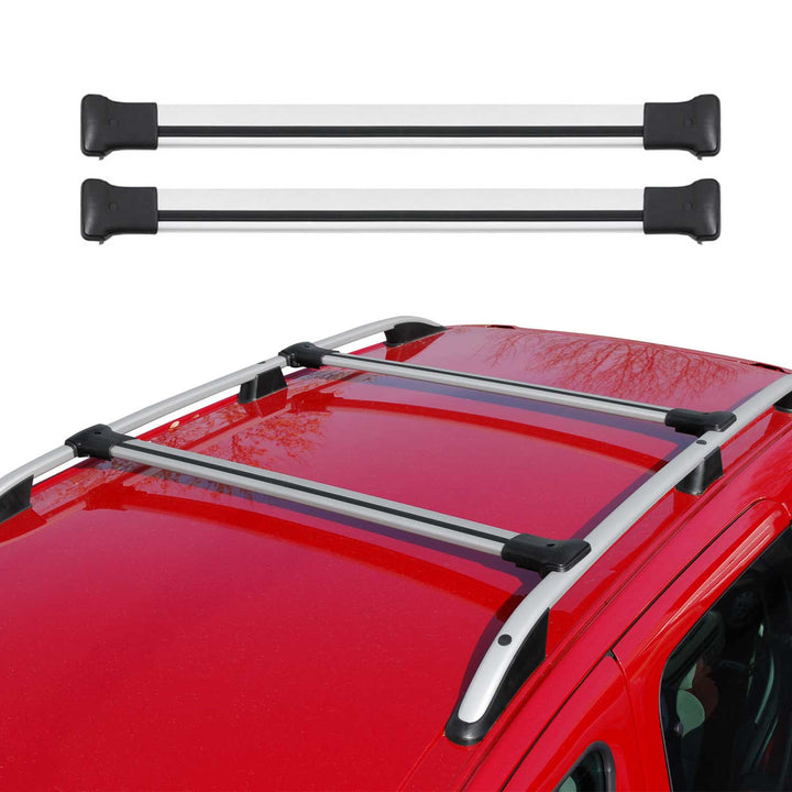 2025-2026 Toyota 4Runner Roof Rack Cross Bars Luggage Carrier Alu Silver 2Pcs