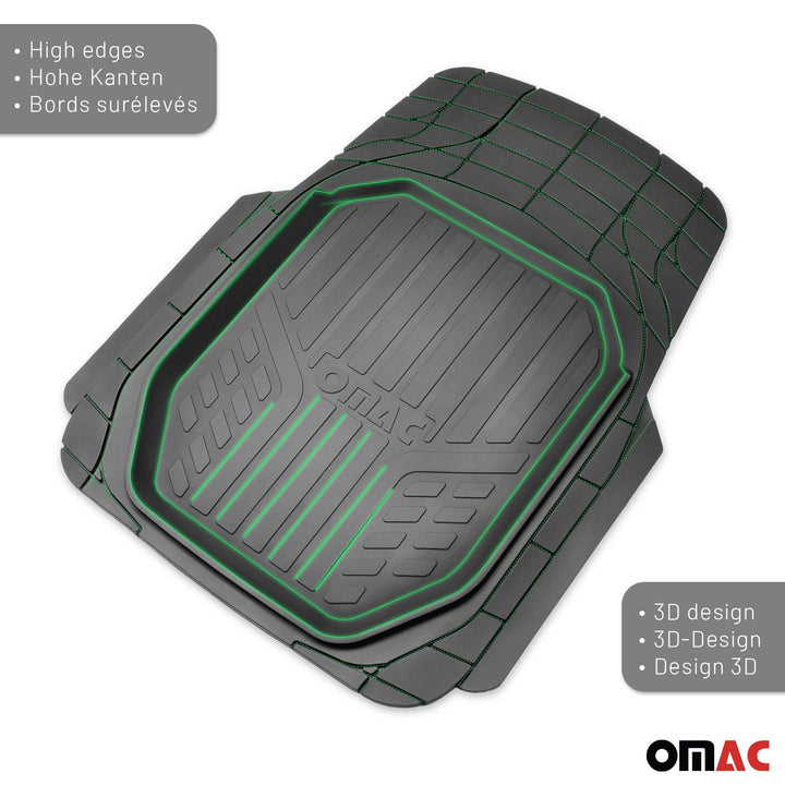 Toyota RAV4 Universal Floor Mats Liner All Weather 3D Black Waterproof 4Pcs