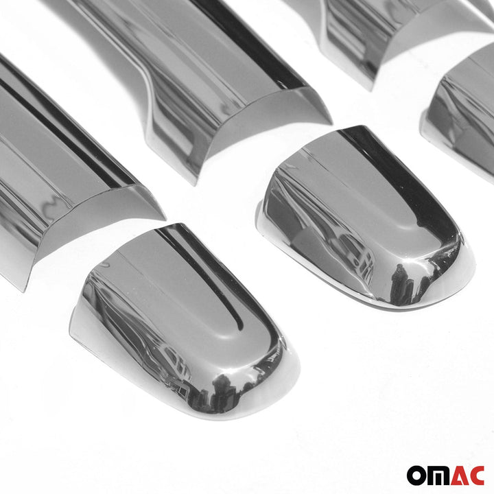 OMAC USA Car Door Handle Cover Protector Stainless Steel Chrome Keyless for Rav4 (2006-2012)