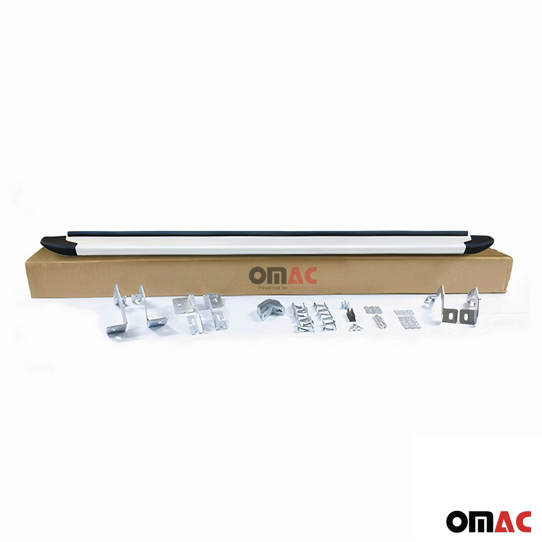 2019-2025 Toyota RAV4 Hybrid Running Boards Side Steps Silver