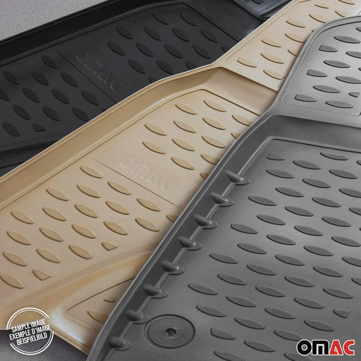 2006-2012 Toyota RAV4 Long Floor Mats Liners Full Set All Weather Beige