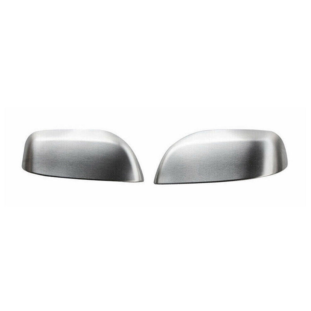 OMAC USA Side Mirror Cover Caps Brushed Stainless Steel Silver 2 Pcs for GX460 (2010-2013)