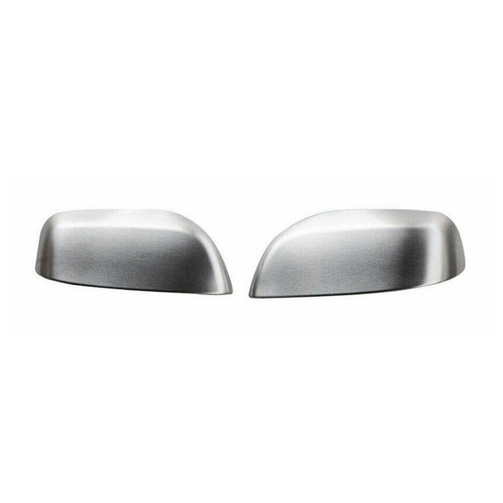 OMAC USA Side Mirror Cover Caps Brushed Stainless Steel Silver 2 Pcs for GX460 (2010-2013)