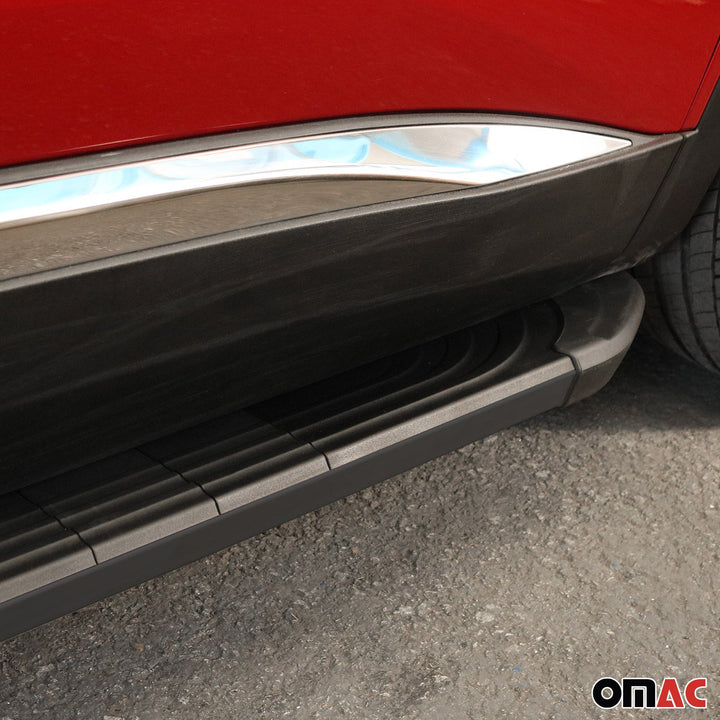 OMAC USA Running Boards Side Steps Black for Rav4 (2013-2018)