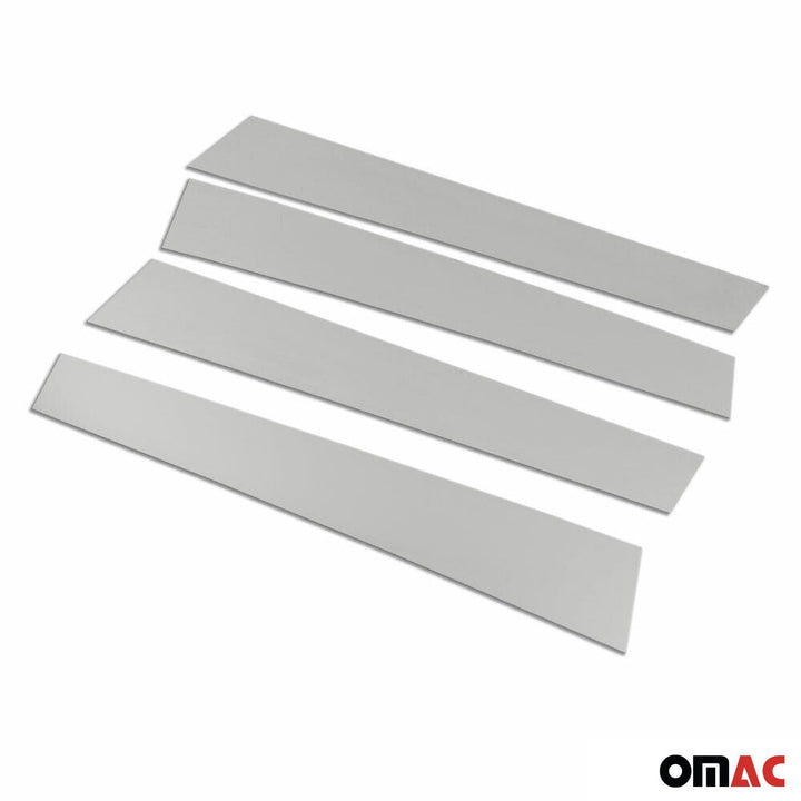 OMAC USA Window B Pillar Posts Door Trim Cover Stainless Steel Silver 4x for RAV4 (2013-2018)