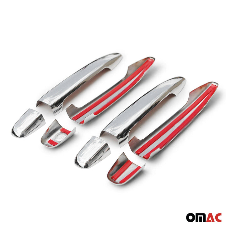OMAC USA Car Door Handle Cover Protector Stainless Steel 8 Pcs for Tacoma (2003-2012) Pre FL/4Runner