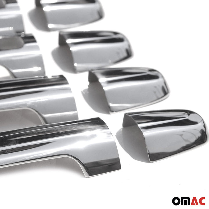 OMAC USA Car Door Handle Cover Protector Stainless Steel Chrome Keyless for Rav4 (2006-2012)