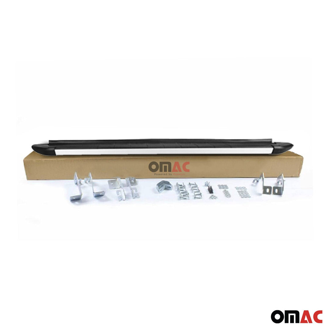 2019-2025 Toyota RAV4 Hybrid Running Boards Side Steps Silver & Black