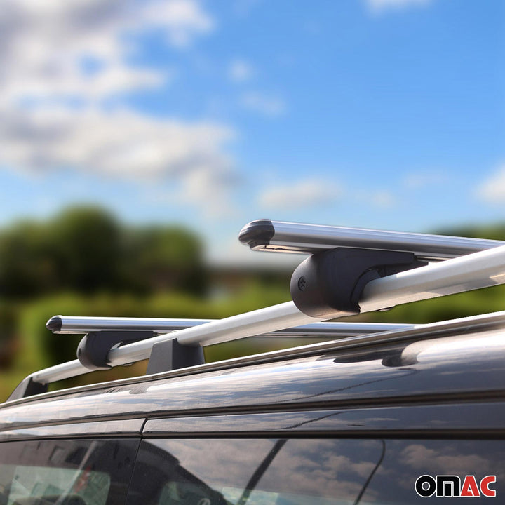 OMAC USA Roof Rack Cross Bars Silver for RAV4 (2013-2018)