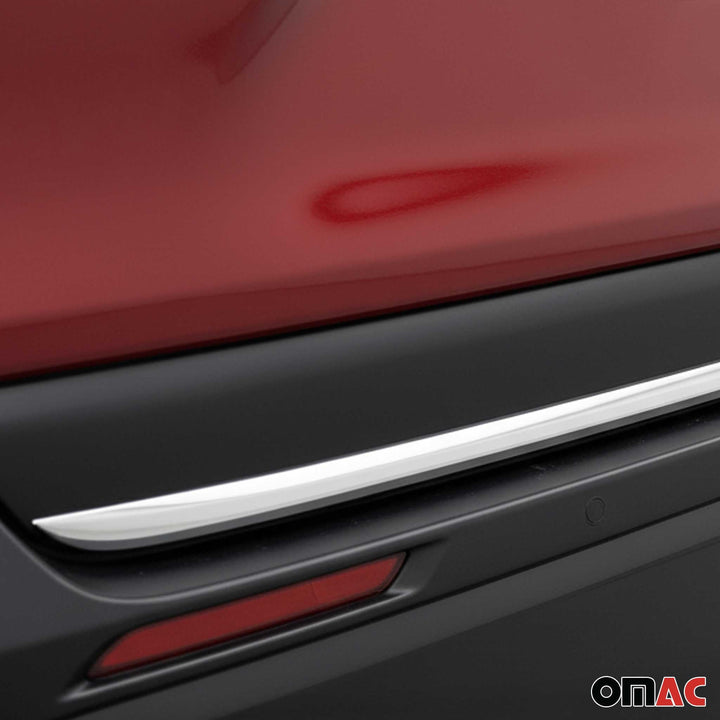 OMAC USA Rear Trunk Lid Molding Trim Stainless Steel Silver 1Pc for Rav4 (2019-2025)