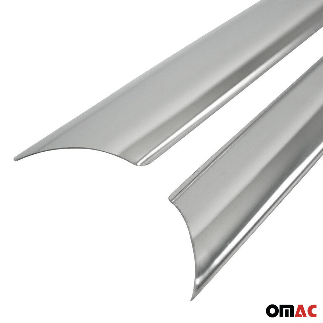 OMAC USA Front Bumper Grill Trim Molding Stainless Steel Silver 4 Pcs for RAV4 (2006-2009)