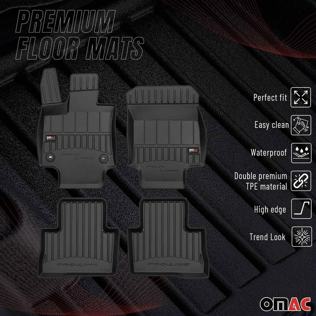2019-2025 Toyota RAV4 Hybrid Premium Floor Mats Liners Full Set All Weather Heavy Duty