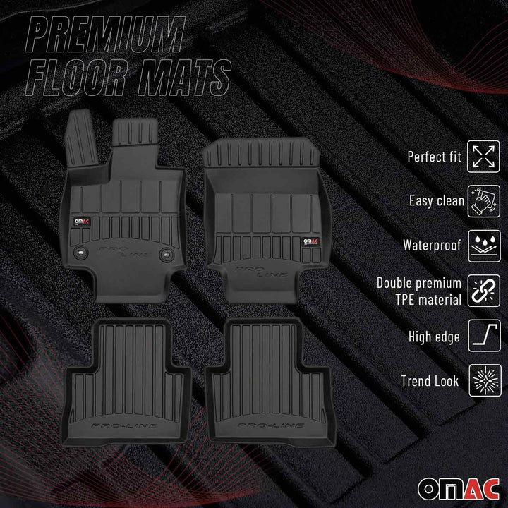 2019-2025 Toyota RAV4 Hybrid Premium Floor Mats Liners Full Set All Weather Heavy Duty