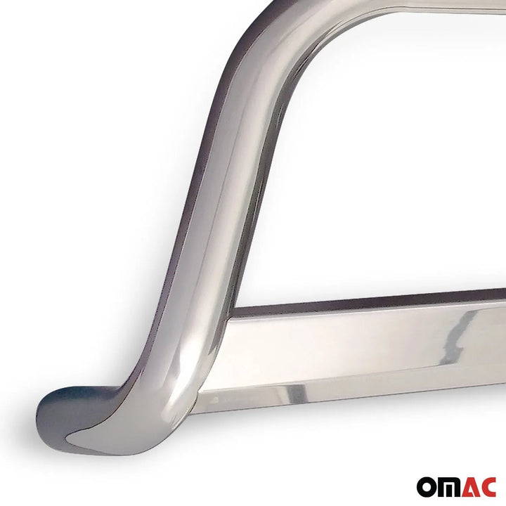 OMAC USA Bull Bar Push Front Bumper Grille Silver 1 Pc for GX460 (2014-2019)