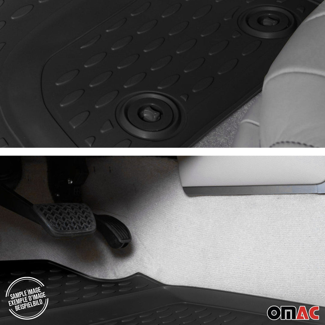 OMAC USA Floor Mats Liners Full Set All Weather Black for GX460 (2010-2019)