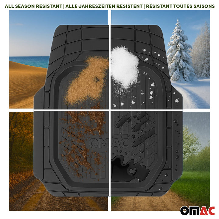 Toyota RAV4 Universal Floor Mats Liner All Weather 3D Black Waterproof 4Pcs