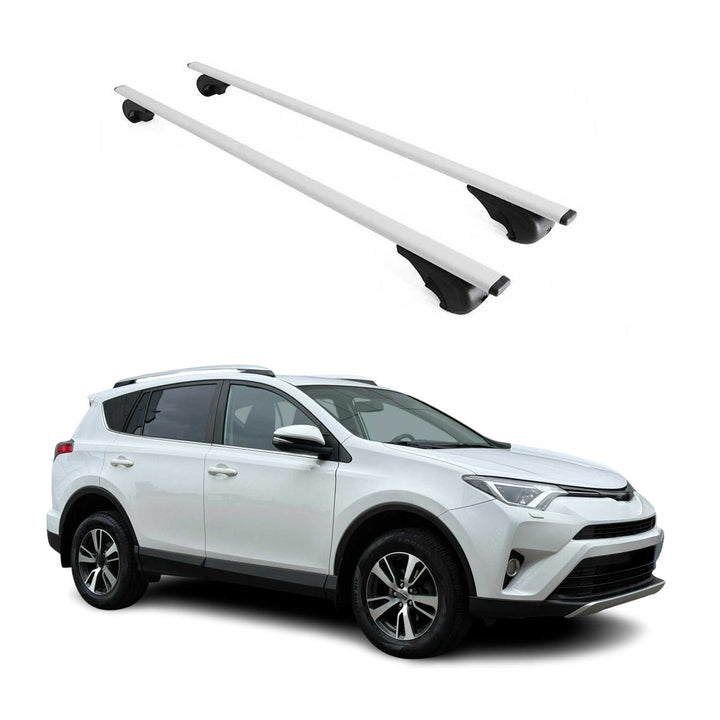 2012-2015 Toyota RAV4 Roof Rack Cross Bars Silver