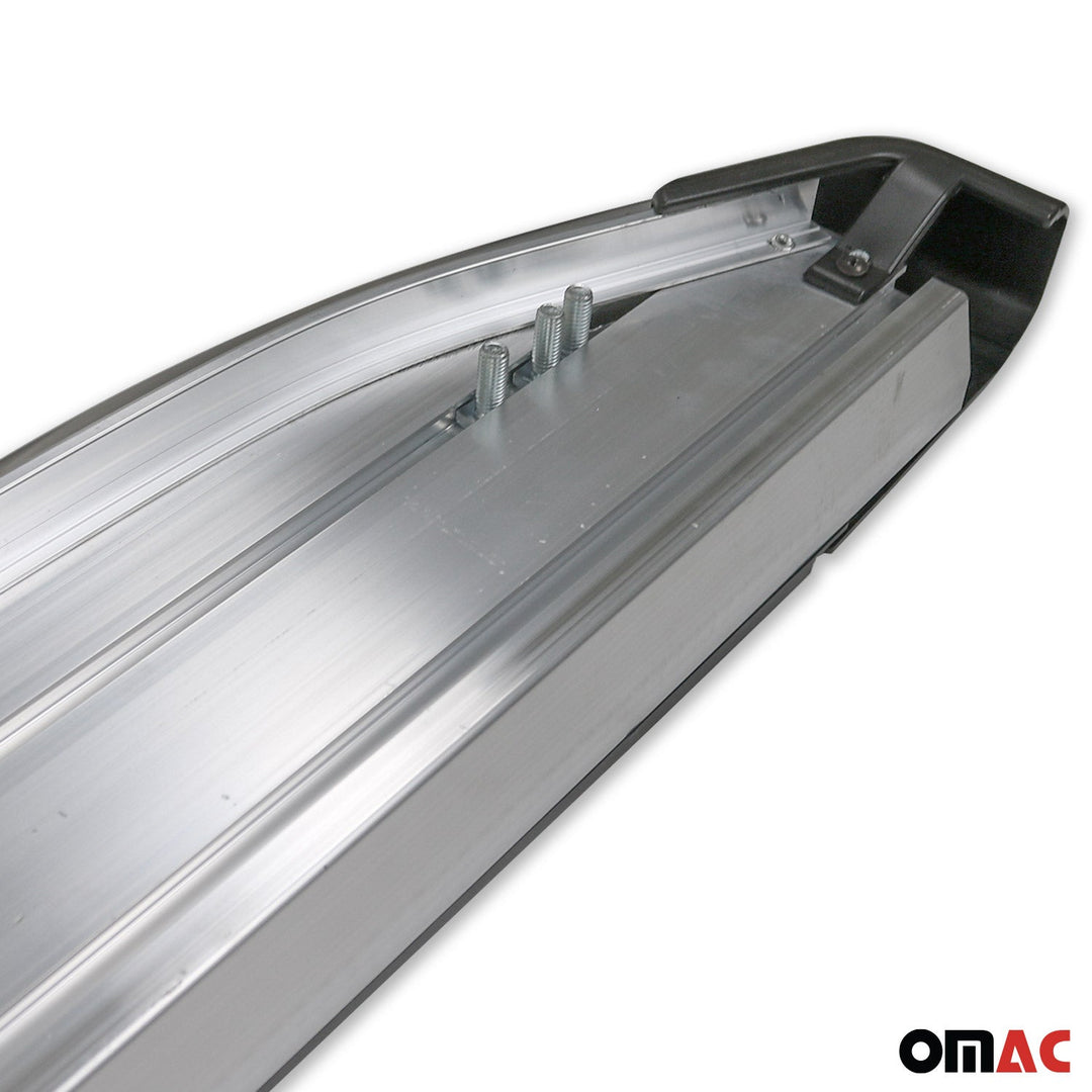 2013-2018 Toyota RAV4 Running Boards Side Steps Silver & Black