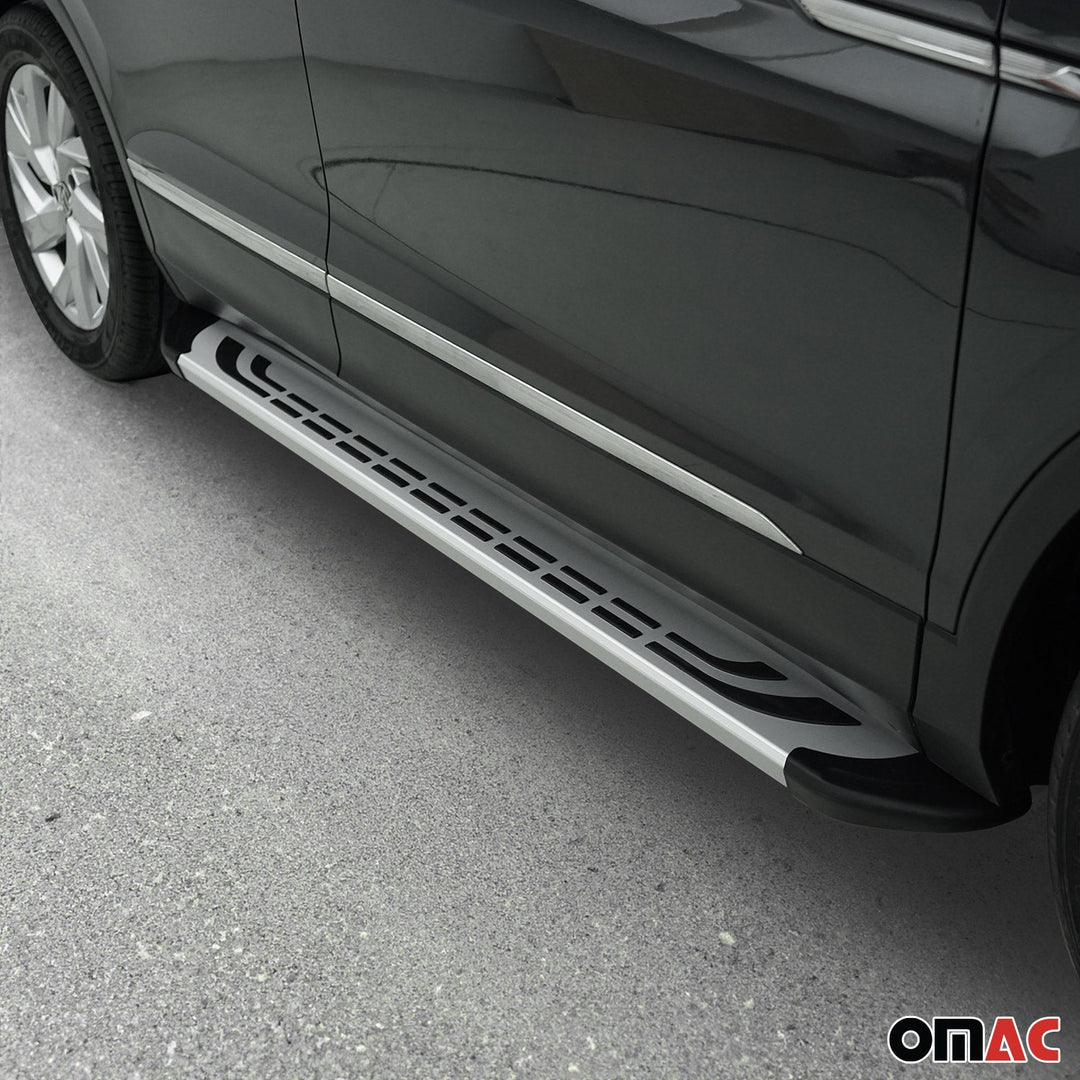 2019-2025 Toyota RAV4 Hybrid Running Boards Side Steps Silver