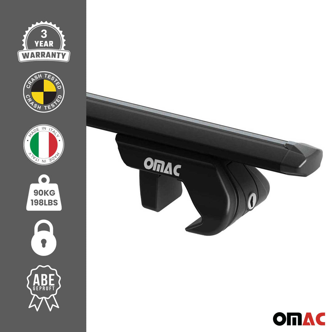 2013-2018 Toyota RAV4 Roof Rack Cross Bars Black